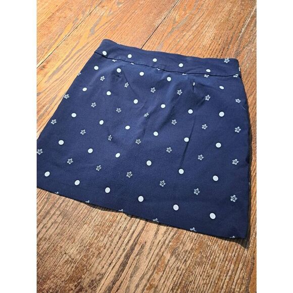 Kim Rogers Women’s Size 14 Blue White Skort Built-in Shorts Stretch Waist - Picture 4 of 4